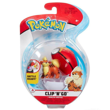 Pokemon Clip 'N' Go, Growlithe & Repeat Ball