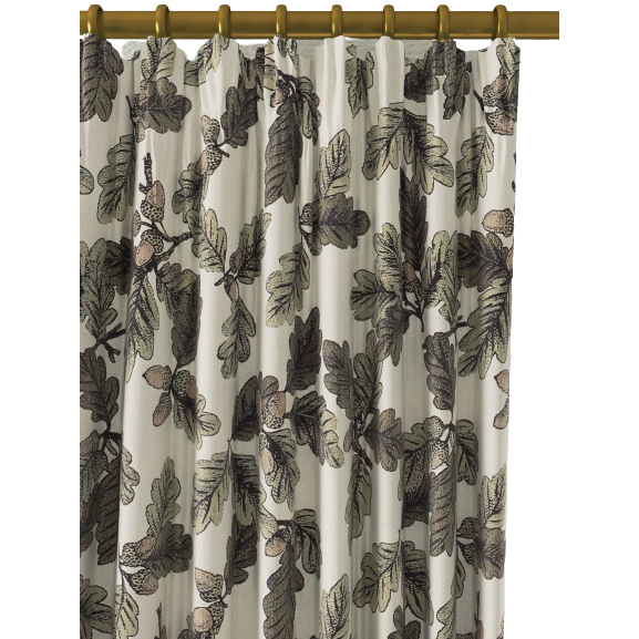 John Lewis & Partners Theodore Pair Lined Pencil Pleat Curtains, Green (W167cm x Drop 228cm)