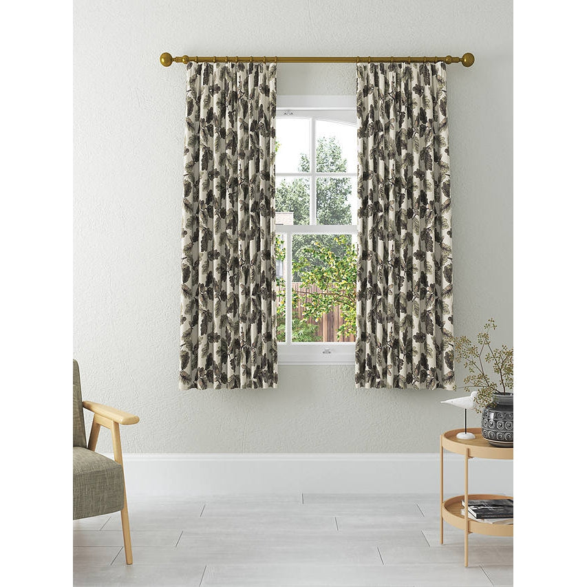 John Lewis & Partners Theodore Pair Lined Pencil Pleat Curtains, Green (W167cm x Drop 228cm)