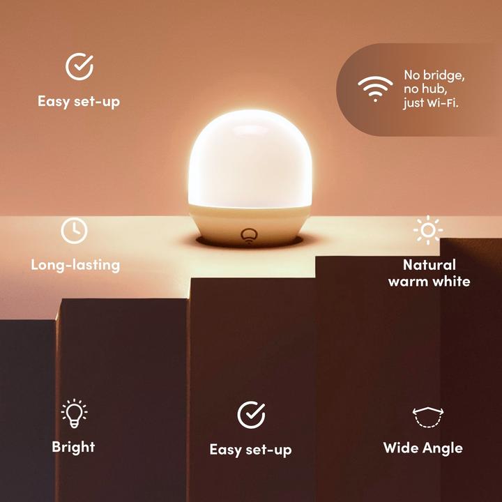 LIFX Smarter Light White 800 lumens Wi-Fi Smart LED Light Bulb