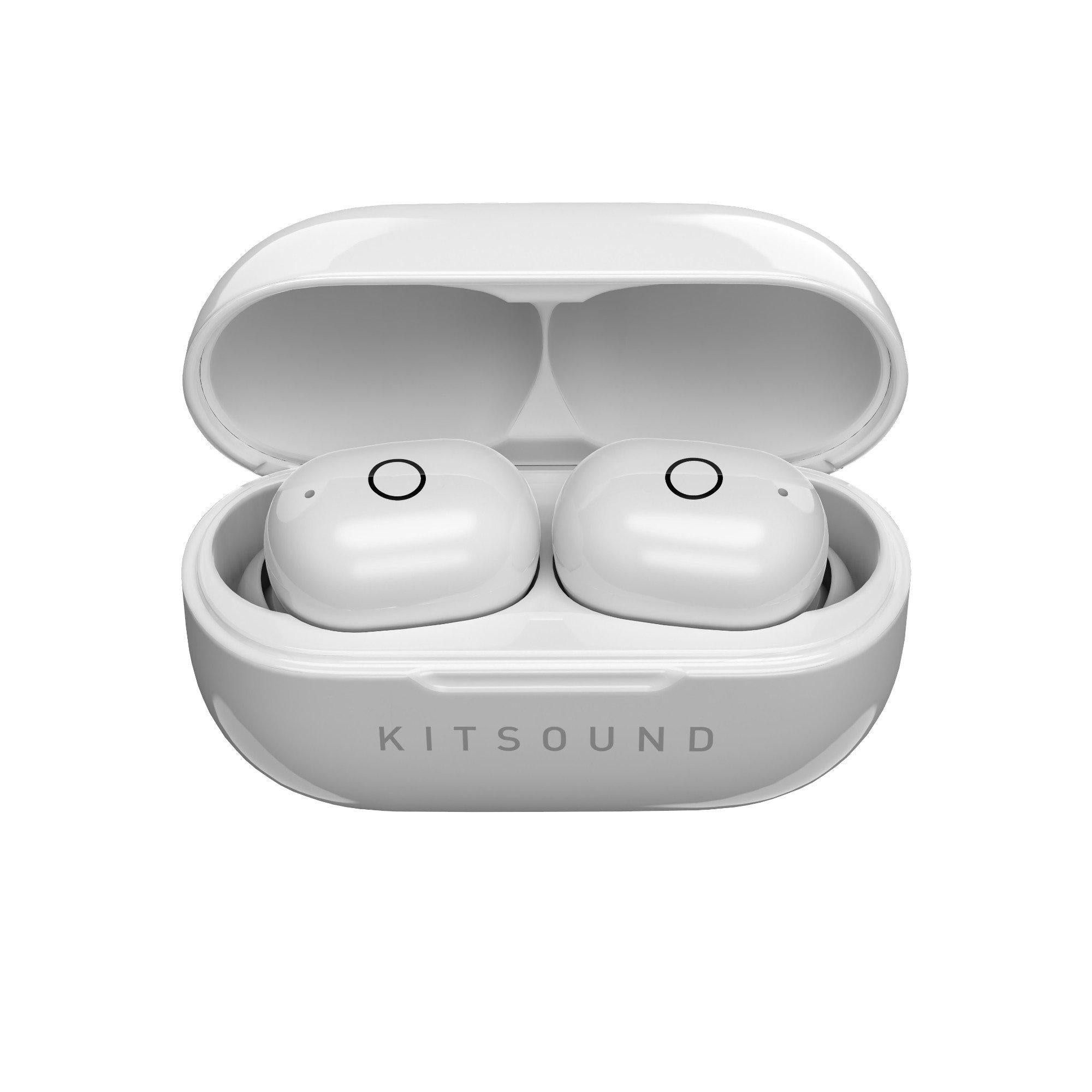 KitSound Edge 20 True Wireless Bluetooth Earbuds - White - Refurbished Excellent