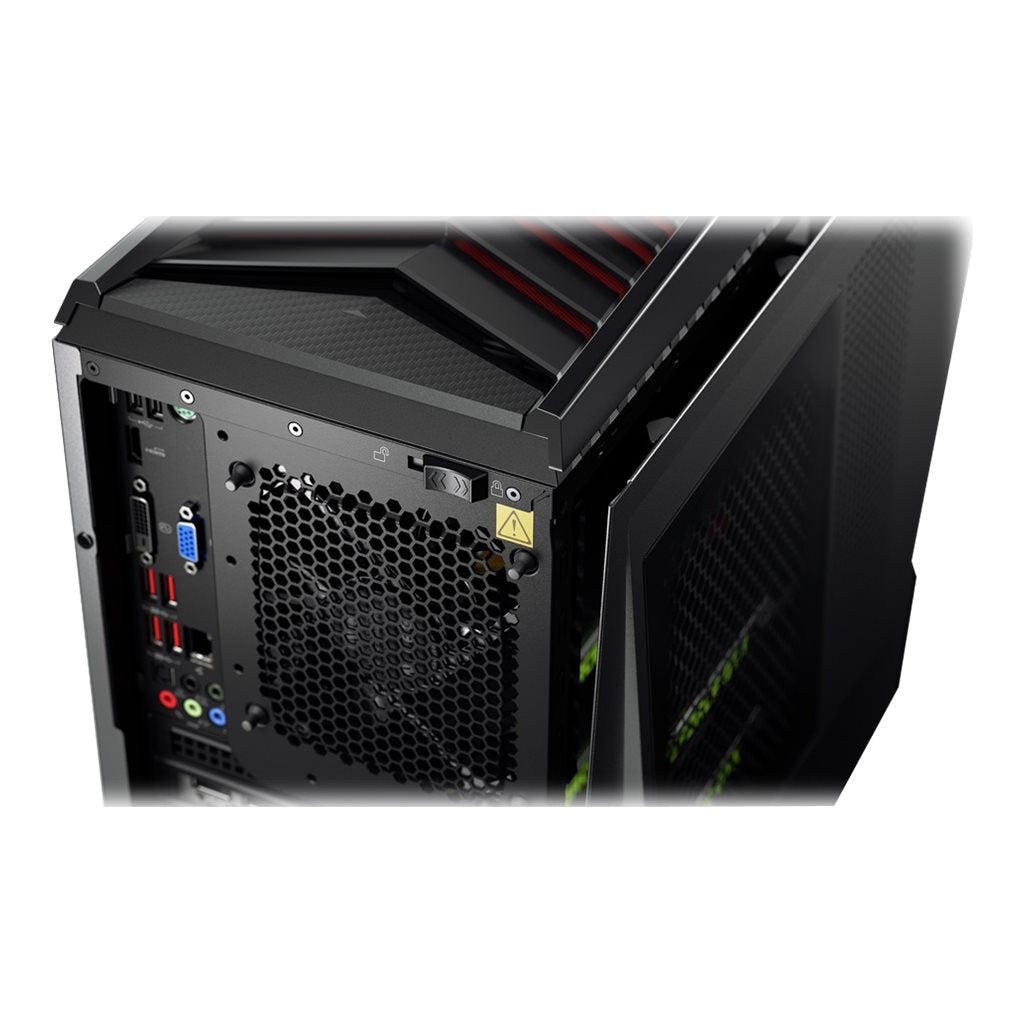 Lenovo IdeaCentre Y900-34ISZ, Intel Core i7-6700K, 8GB RAM, 2TB + 512GB - Black/Red - Refurbished Good
