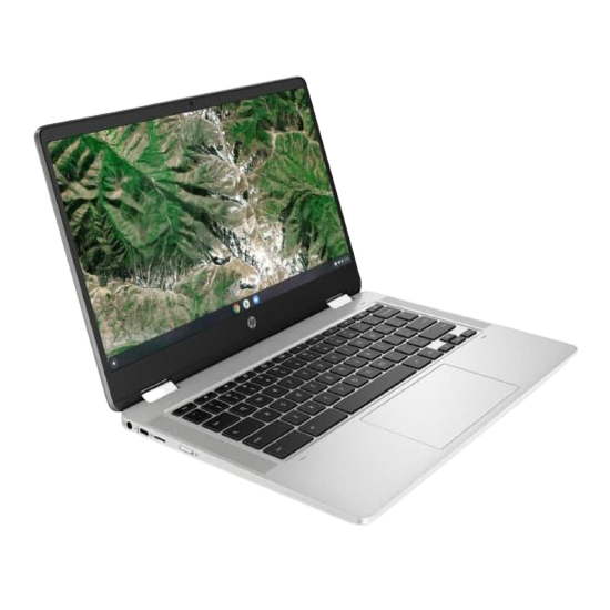 HP x360 14A-CA0005NA Chromebook, Intel Pentium, 8GB RAM, 64GB eMMC, 14", Silver