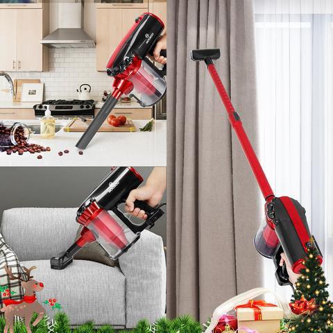 MOOSOO D60 4 in 1 Stick Corded Vacuum Cleaner 17KPa Strong Suction - Black