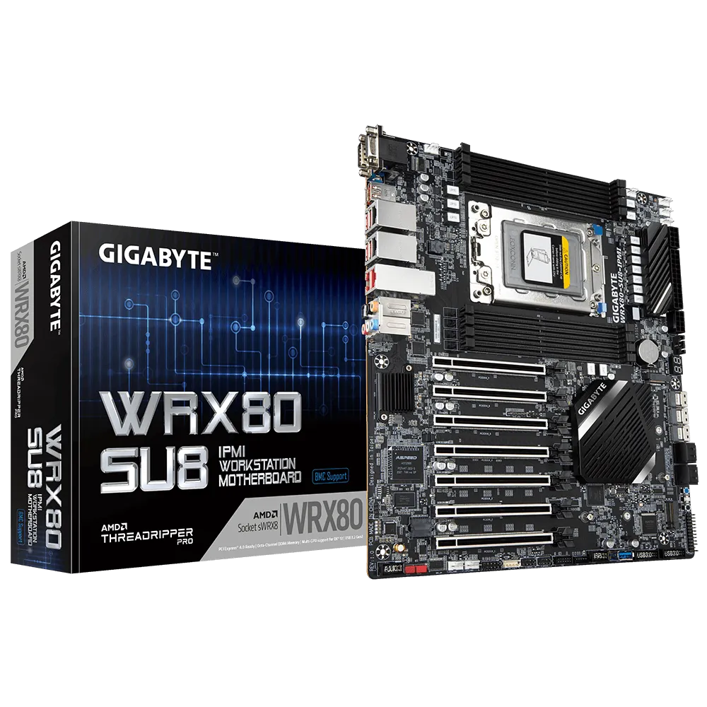 Gigabyte WRX80-SU8 IPMI CEB Workstation Server Motherboard for AMD Socket sWRX8