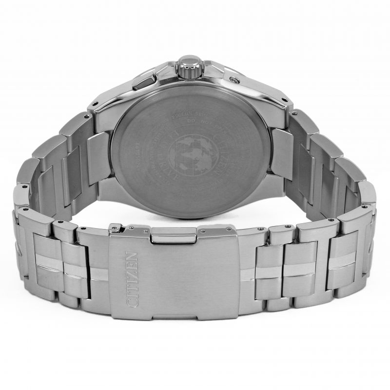 Citizen CB0160-51L Men's Eco-Drive World Perpetual A-T Date Bracelet Strap Watch, Silver