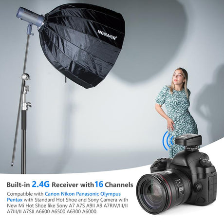 Neewer Vision 4 300W GN60 Outdoor Studio Flash