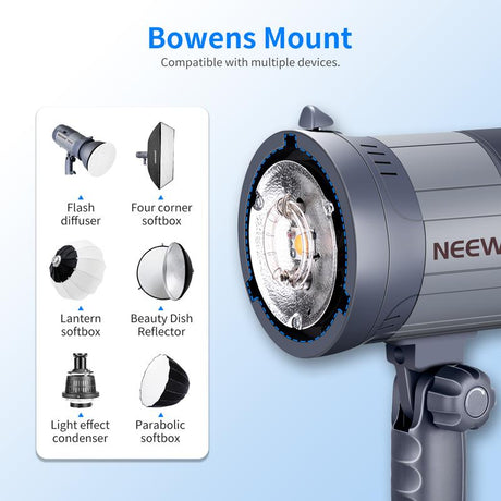 Neewer Vision 4 300W GN60 Outdoor Studio Flash