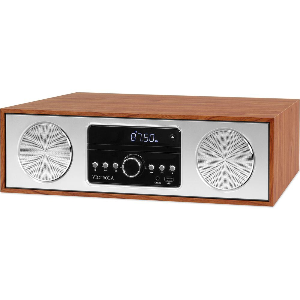 Victrola Bluetooth Microsystem Personal CD Player - Wood