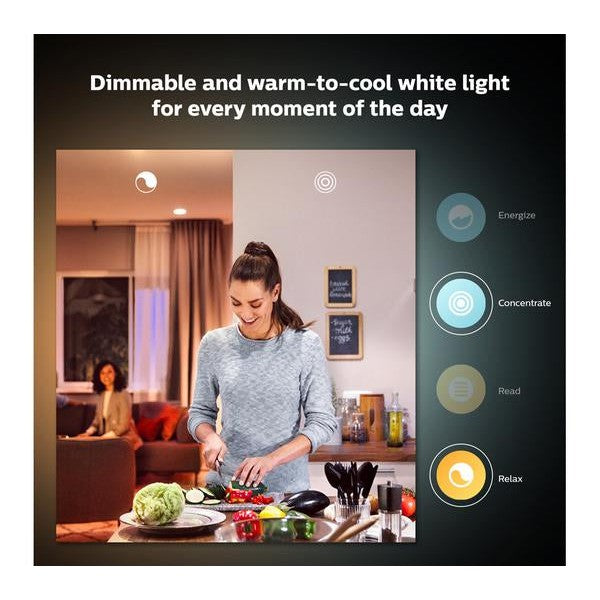 Philips Hue White Ambiance Smart LED Spotlight with Bluetooth - GU10 - Refurbished Excellent