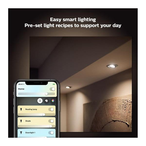 Philips Hue White Ambiance Smart LED Spotlight with Bluetooth - GU10 - Refurbished Excellent