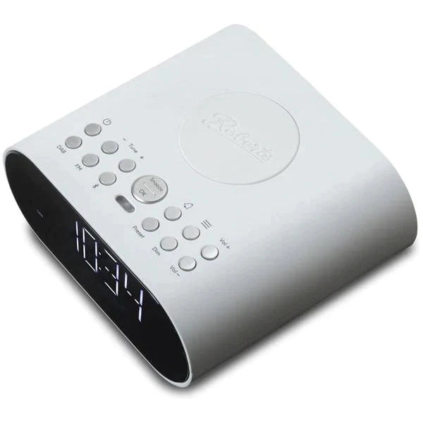 Roberts Ortus Charge DAB/DAB+/FM Digital Alarm Clock Radio - White - Refurbished Good