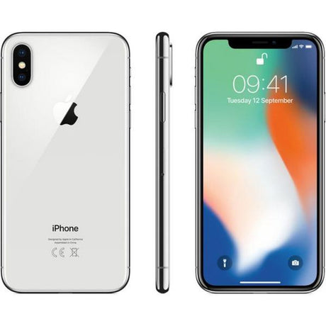Apple iPhone X, 64GB, Silver, Unlocked - Refurbished Good