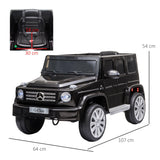HOMCOM Mercedes Benz G500 12V Kids Electric Ride On Car Toy w/ Remote Control