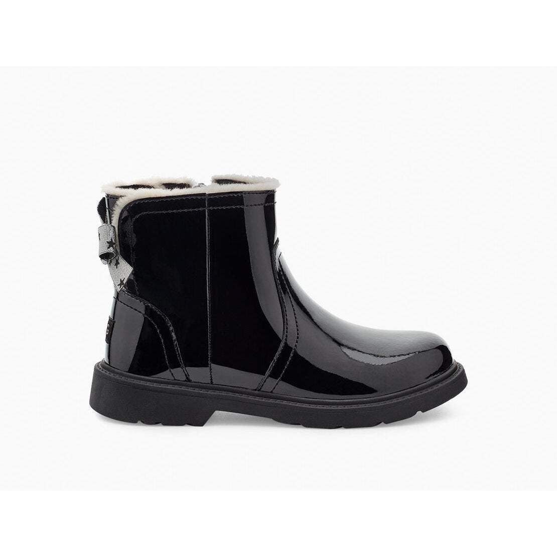 Ugg T Lynde Patent Boots - Size UK 11 - Black - Excellent