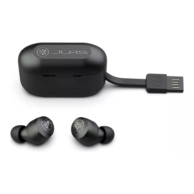 JLab GO Air Pop In-Ear True Wireless Earbuds - Black - Refurbished Good