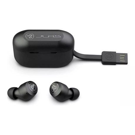 JLab GO Air Pop In-Ear True Wireless Earbuds - Black - Refurbished Excellent