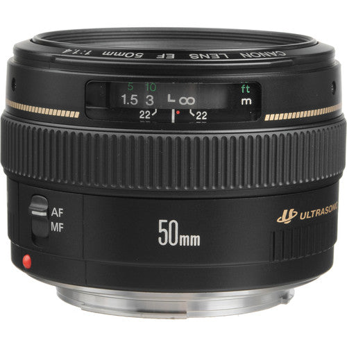 Canon EF 50mm f/1.4 USM Lens, Black