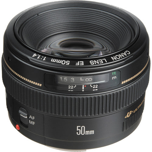 Canon EF 50mm f/1.4 USM Lens, Black