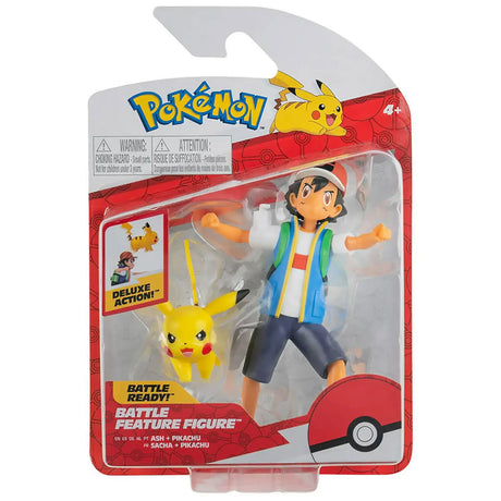 Pokemon Battle Feature Figure - Ash & Pikachu