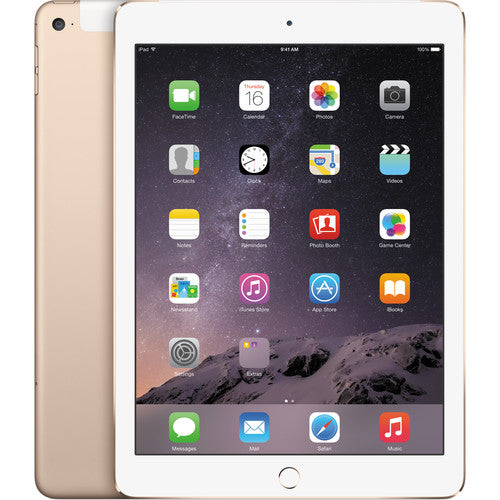 Apple iPad Air 2 (2014) Wi-Fi + Cellular, 64GB, Gold (MH2P2LL/A)