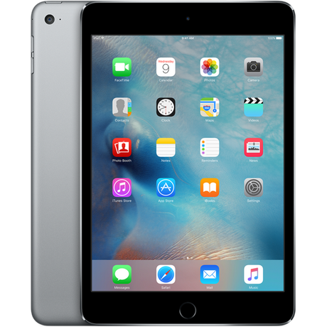 Apple iPad mini 4 (2015), Wi-Fi + Cellular, 128GB, Space Grey (MK762LL/A)