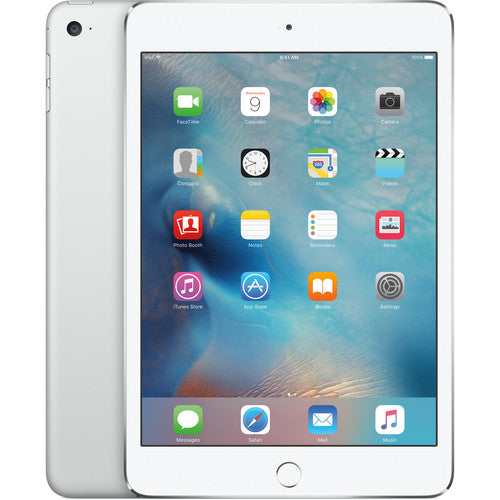 2015 Apple iPad mini 4, Wi-Fi, 64GB, Silver (MK9H2LL/A) - Refurbished Good