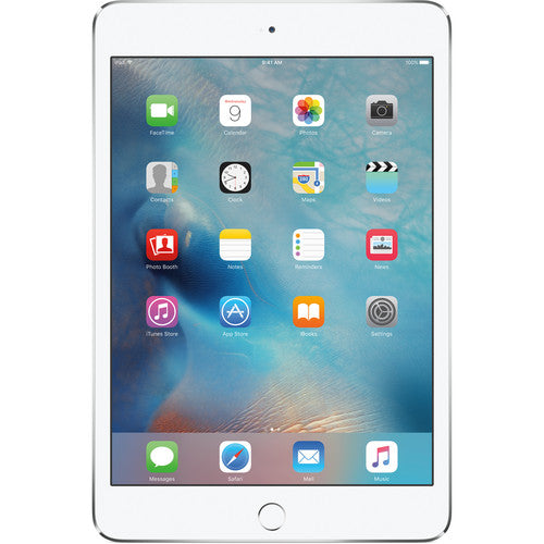 2015 Apple iPad mini 4, Wi-Fi, 64GB, Silver (MK9H2LL/A) - Refurbished Fair