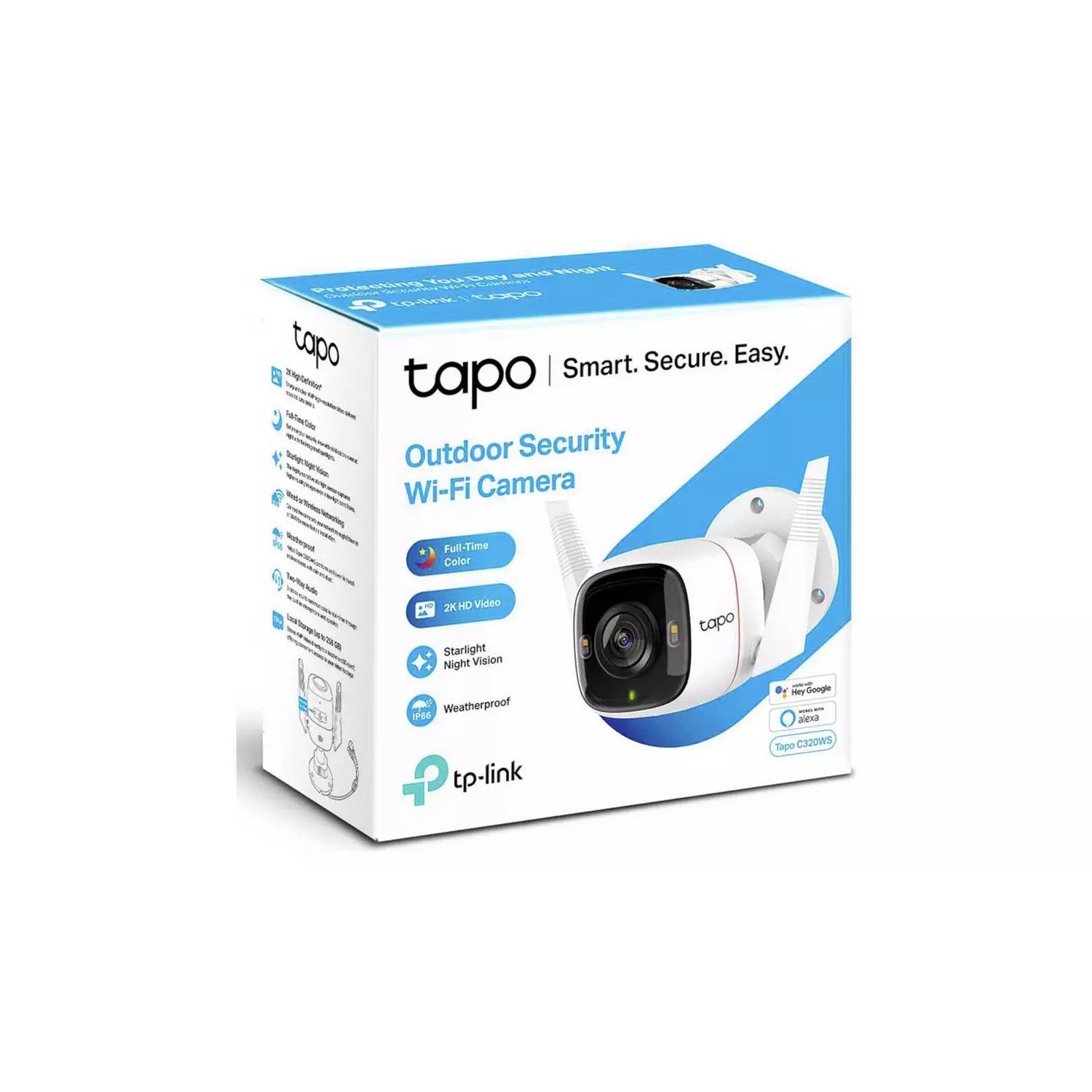 TP-Link Tapo C320WS 2KHD Smart Wi-Fi Outdoor Security Camera - Refurbished Excellent