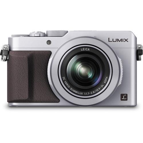 Panasonic Lumix DMC-LX100 Camera, 4K Ultra HD, 12.8MP, 3.1x Optical Zoom, EVF, 3" LCD Screen, Silver