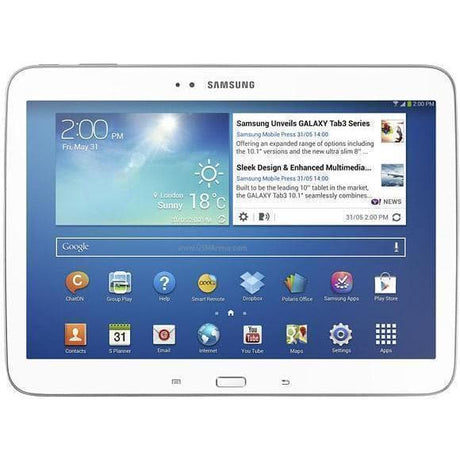 Samsung Galaxy Tab 3 10.1, GT-P5210, 16GB, White, Refurbished Excellent
