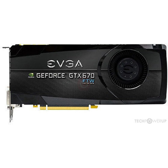 EVGA GeForce GTX 670 FTW 2GB GDDR5 Graphics Card