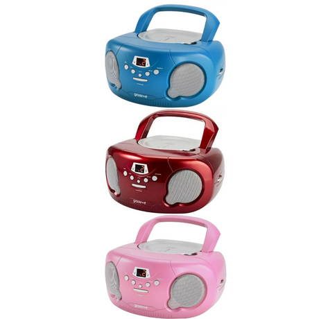 Groov-e Original Boombox Portable FM/AM Boombox