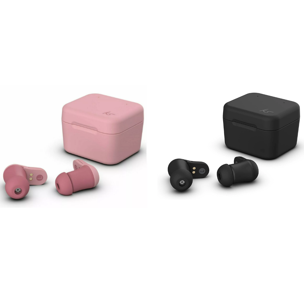 KitSound Funk 35 True Bluetooth In Ear Headphones - Black / Pink