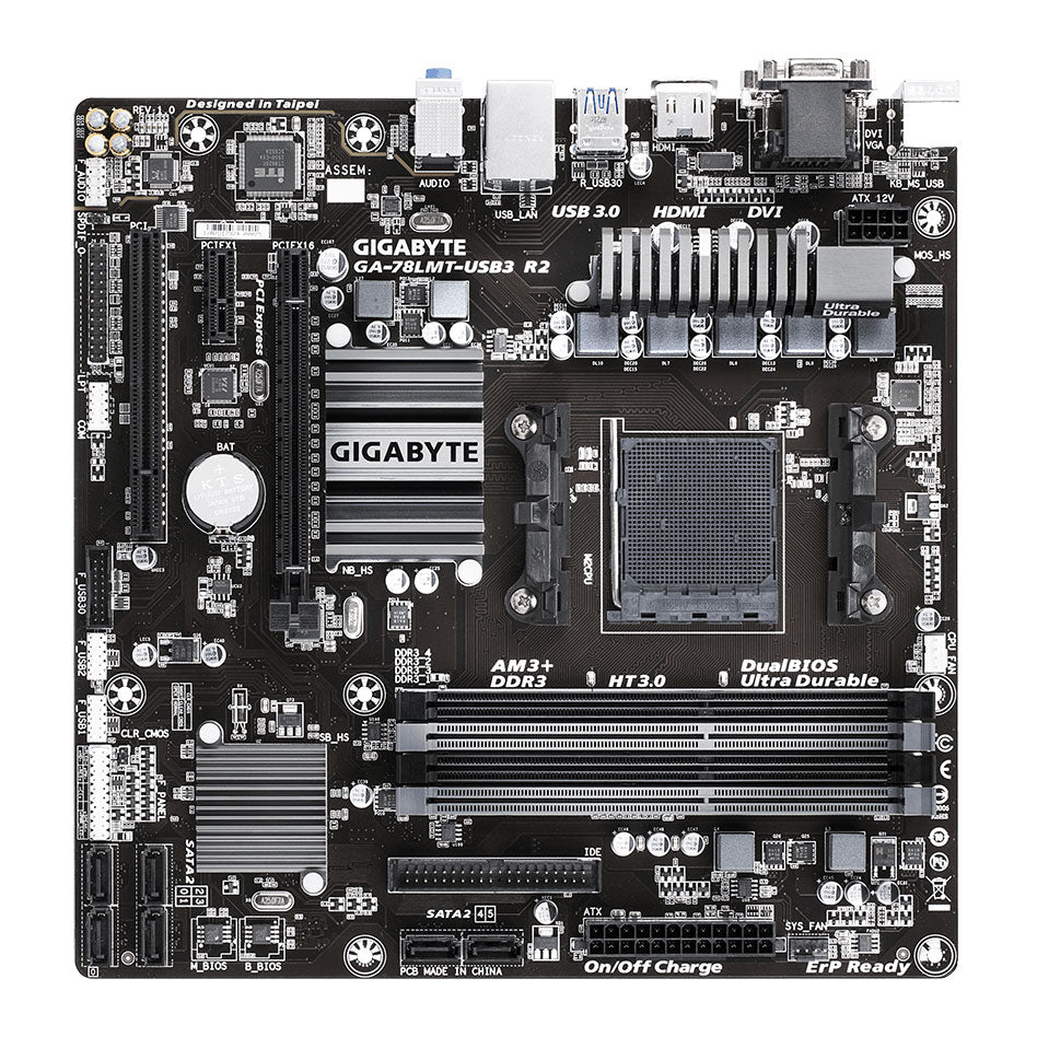 Gigabyte GA-78LMT-USB3 R2 AMD 760G Socket AM3 + Mini-ATX Motherboard