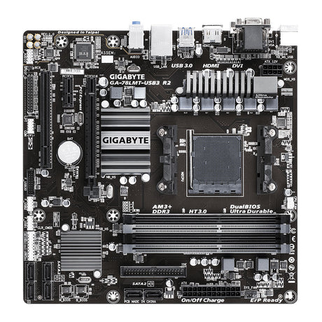 Gigabyte GA-78LMT-USB3 R2 AMD 760G Socket AM3 + Mini-ATX Motherboard