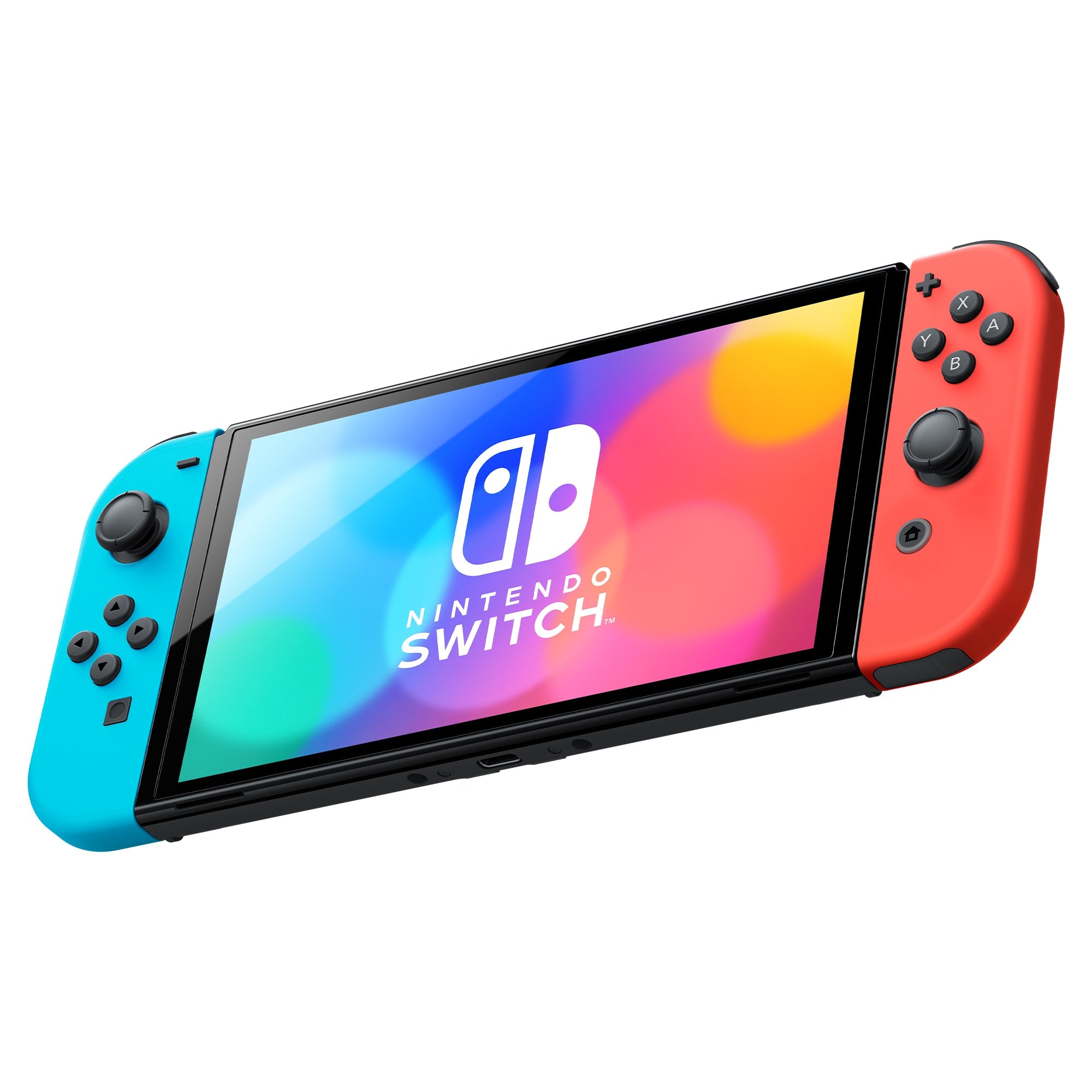 Nintendo Switch OLED Model 64GB, Blue / Red - Refurbished Pristine