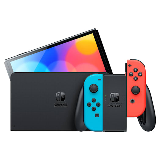 Nintendo Switch OLED Model 64GB, Blue / Red - Refurbished Pristine