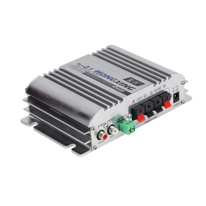 HongXing HX-168 2.1 Channel Super Bass HiFi Stereo Car Audio Power Amplifier