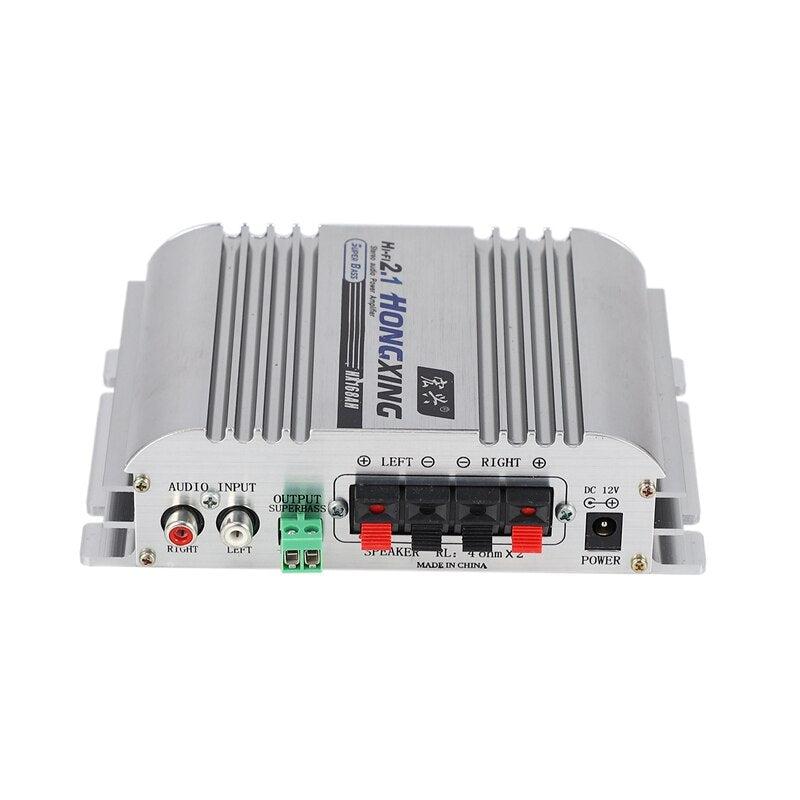 HongXing HX-168 2.1 Channel Super Bass HiFi Stereo Car Audio Power Amplifier