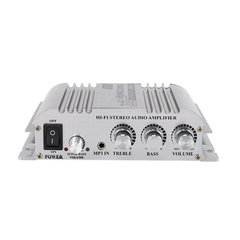 HongXing HX-168 2.1 Channel Super Bass HiFi Stereo Car Audio Power Amplifier