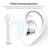 I7s TWS Mini Wireless Bluetooth 5.0 Earphones In-Ear Stereo Earbuds - White