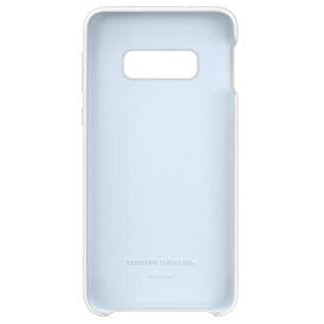 Samsung Galaxy S10e Soft Touch Silicon Cover - White / Black