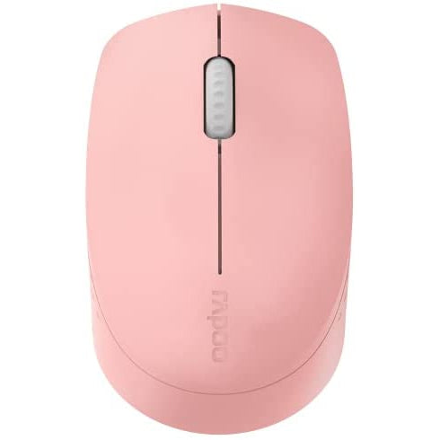 Rapoo M100 Multi-mode Wireless Silent Optical Mouse - Pink - Refurbished Excellent