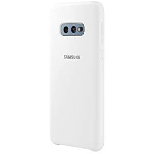 Samsung Galaxy S10e Soft Touch Silicon Cover - White / Black