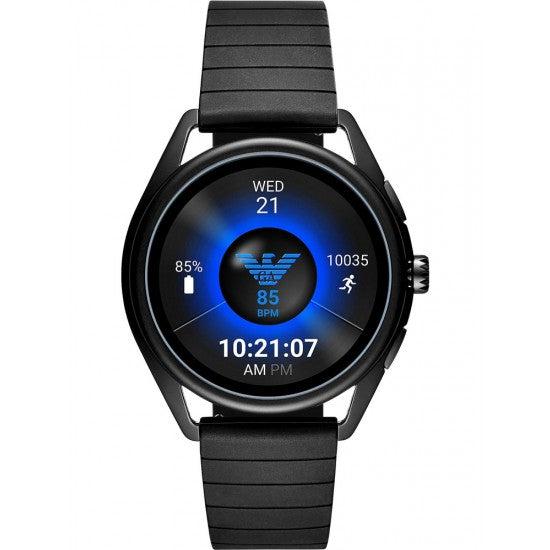 Emporio Armani Men's Smartwatch 2 Powered with Wear OS by Google with Heart Rate, GPS, NFC, and Smartphone Notifications - Black