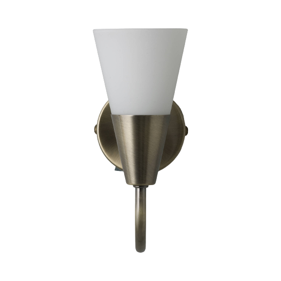 John Lewis & Partners Lulu Wall Light - Antique Brass / Brushed Chrome