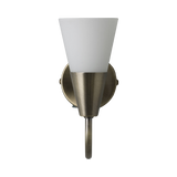 John Lewis & Partners Lulu Wall Light - Antique Brass / Brushed Chrome