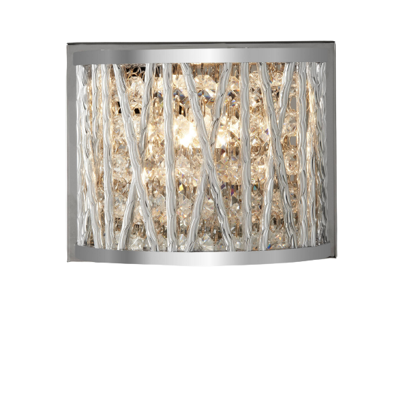 John Lewis & Partners Emilia Crystal Drum Wall Light