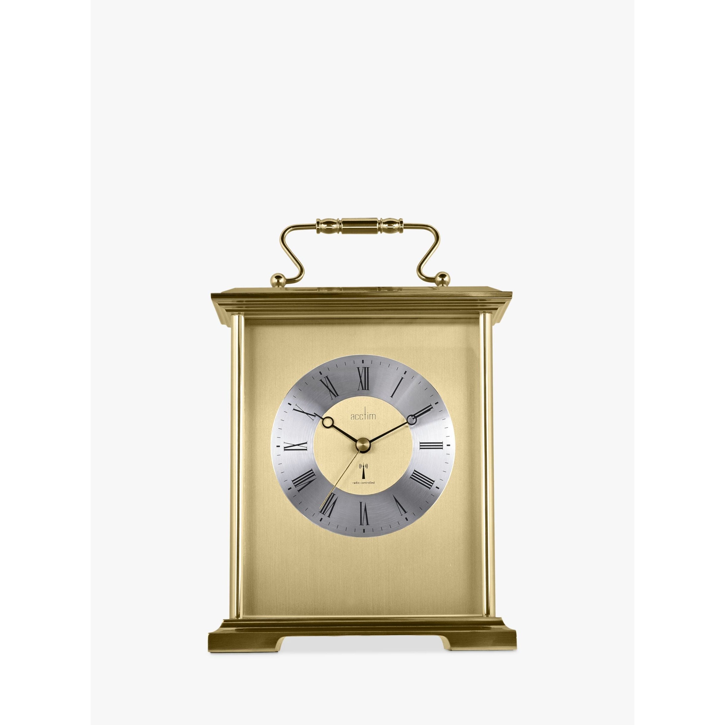 Acctim Radio Controlled Carriage Mantel Clock - Gold